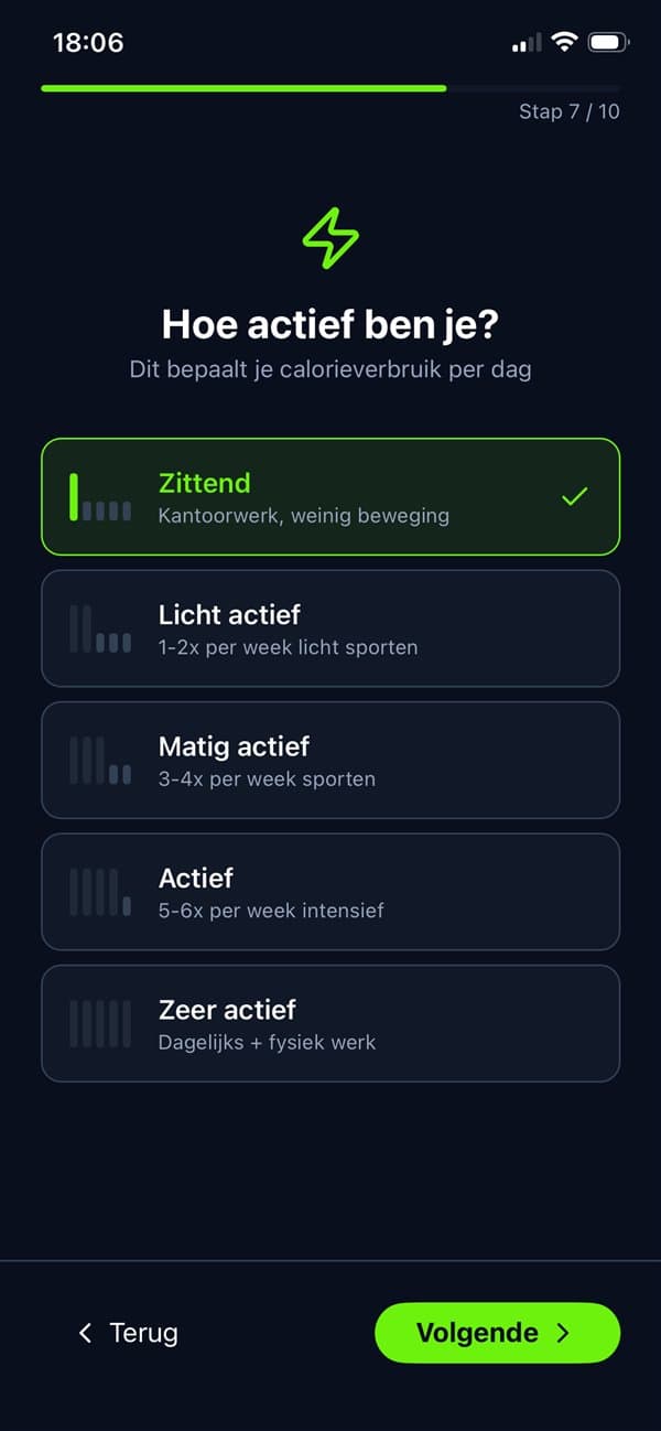 Hoe actief ben je?